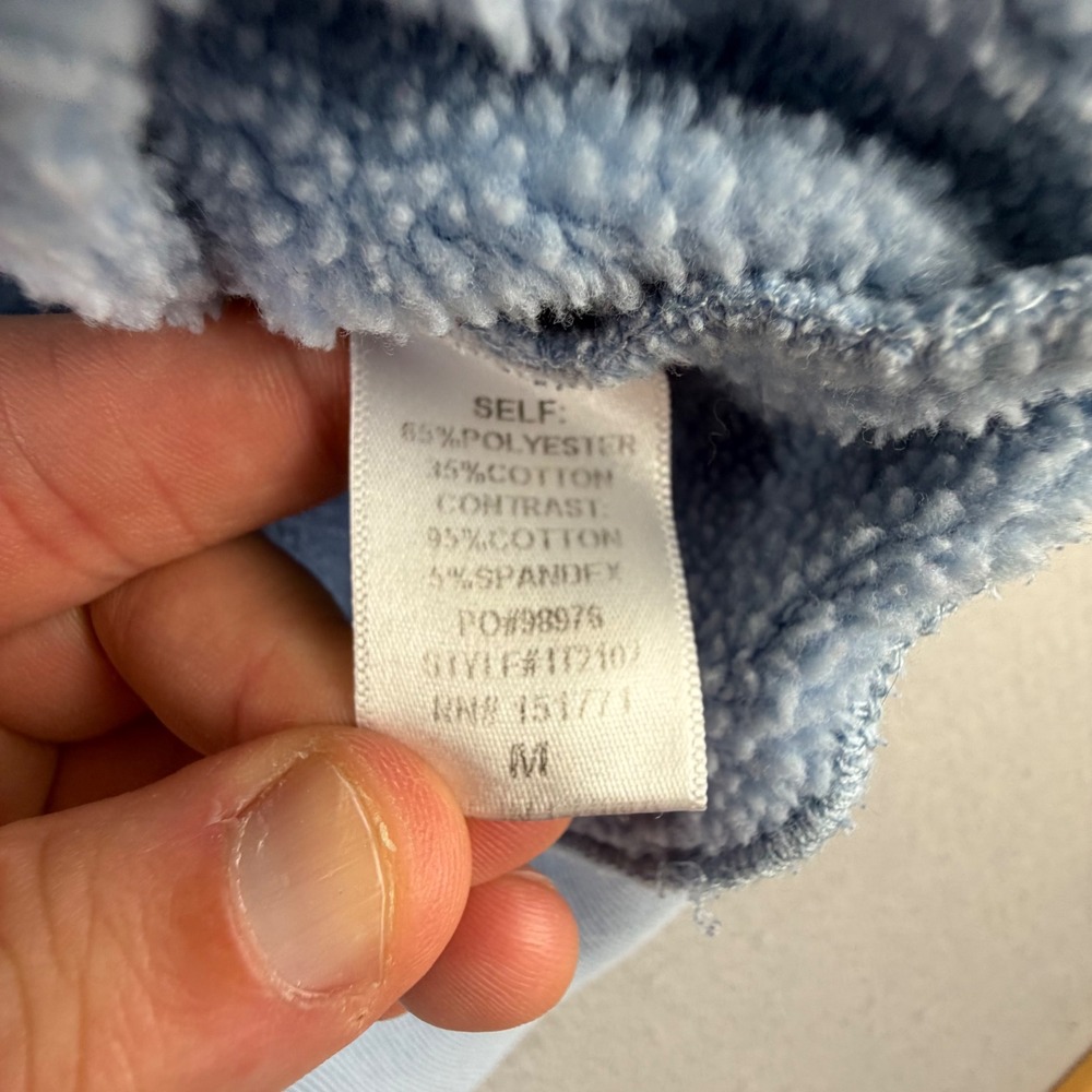 Le Lis Collection Light Blue Oversized Crewneck Sweatshirt Women Size M Preppy - Picture 3 of 14